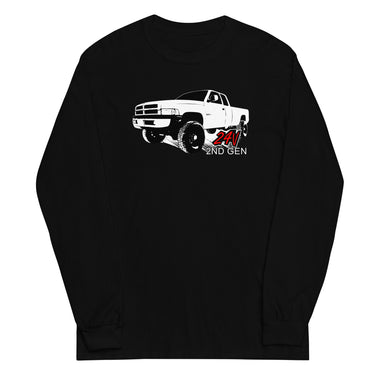 2nd Gen Ram 24v Diesel Truck Long Sleeve T-Shirt - Black